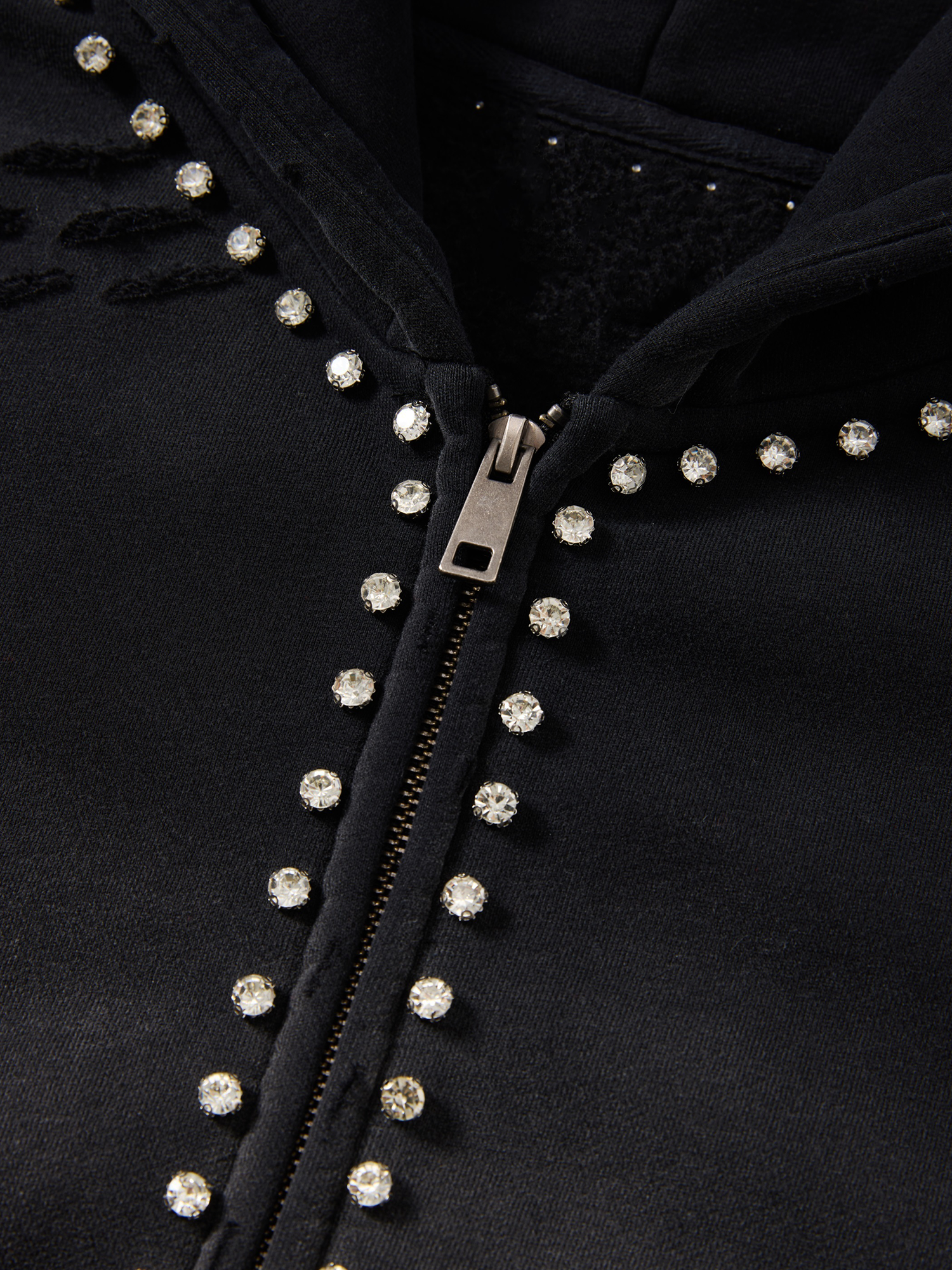 CRYSTAL ZIP UP HOODIE