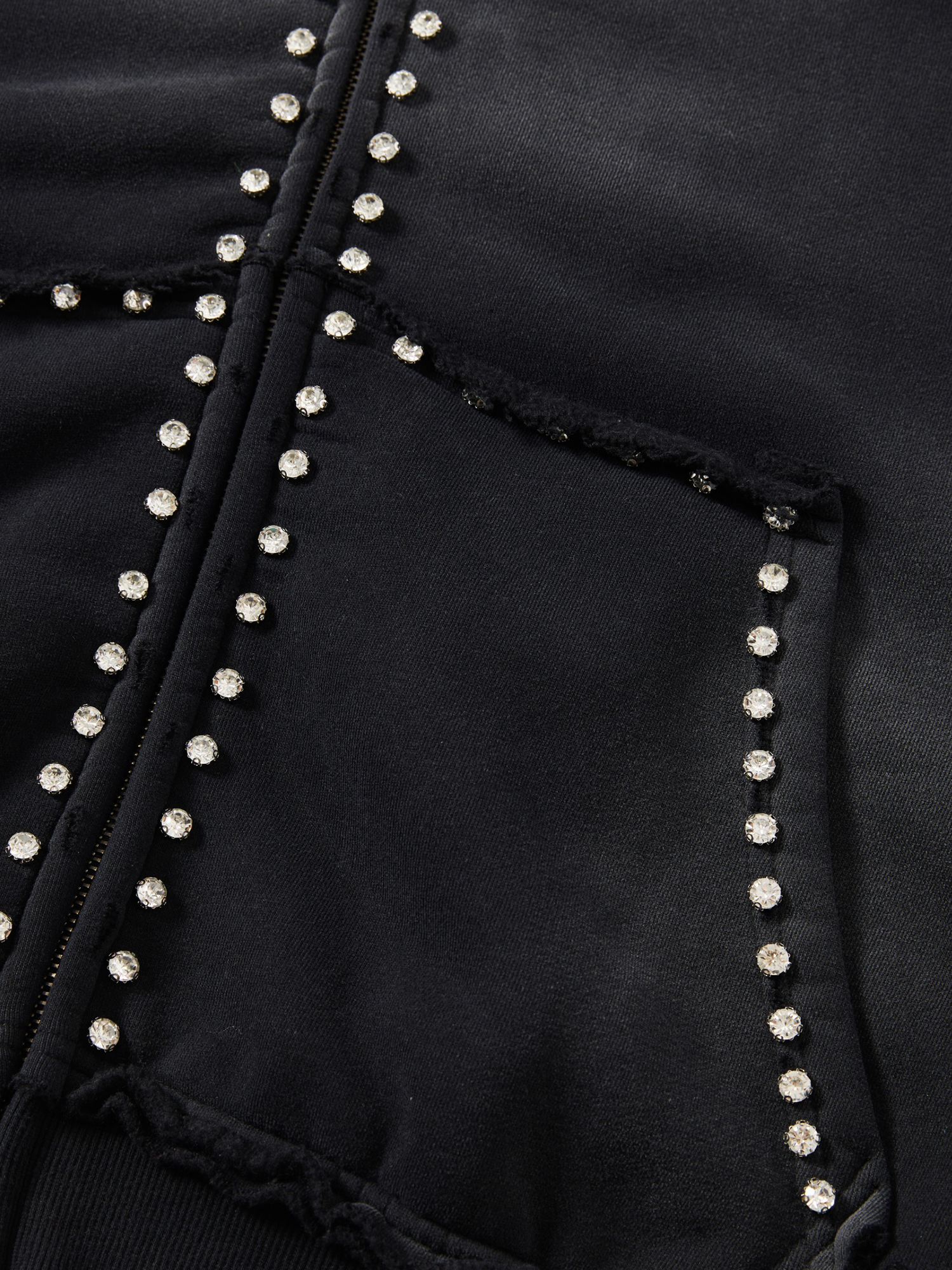 CRYSTAL ZIP UP HOODIE