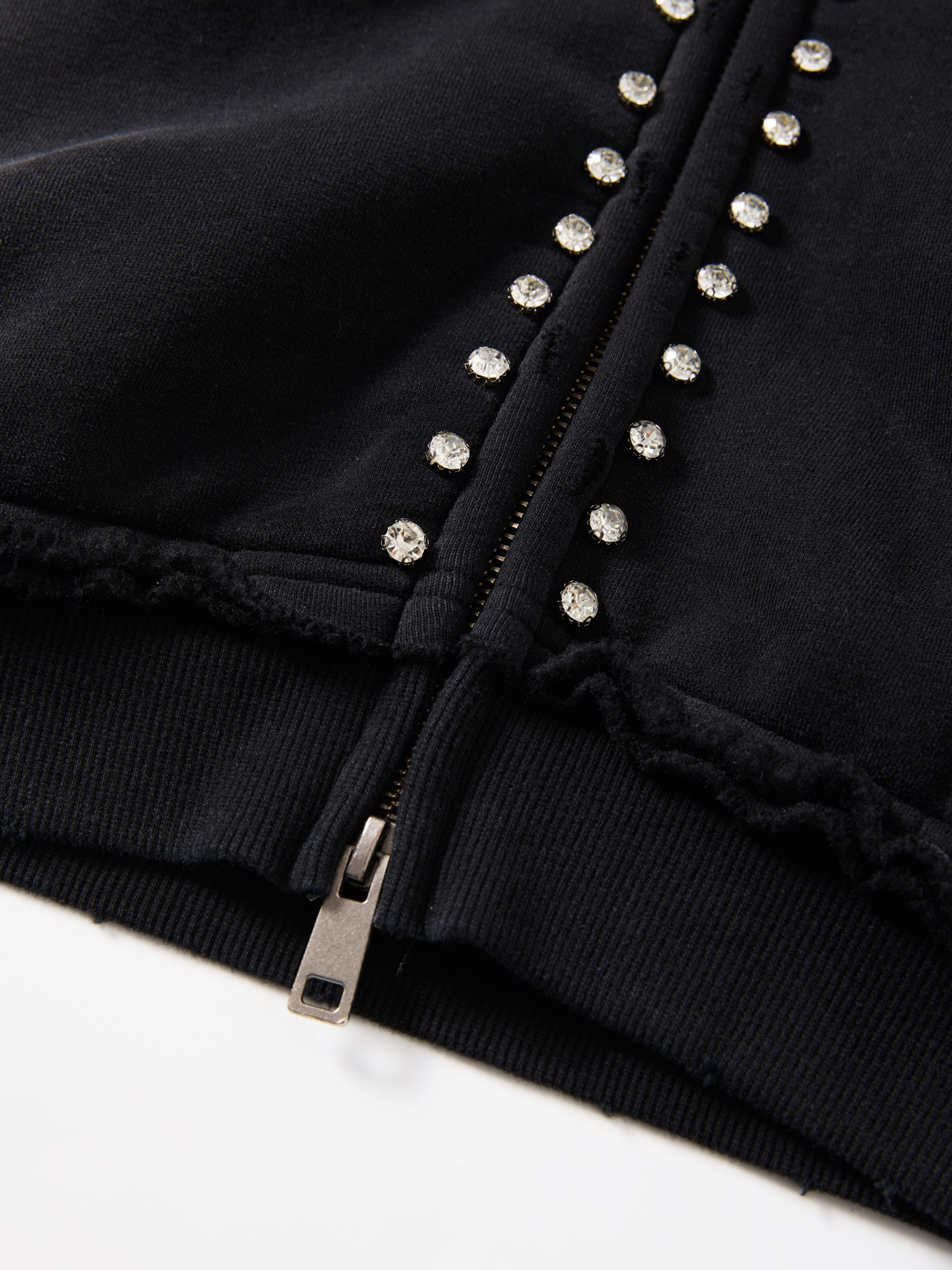 CRYSTAL ZIP UP HOODIE