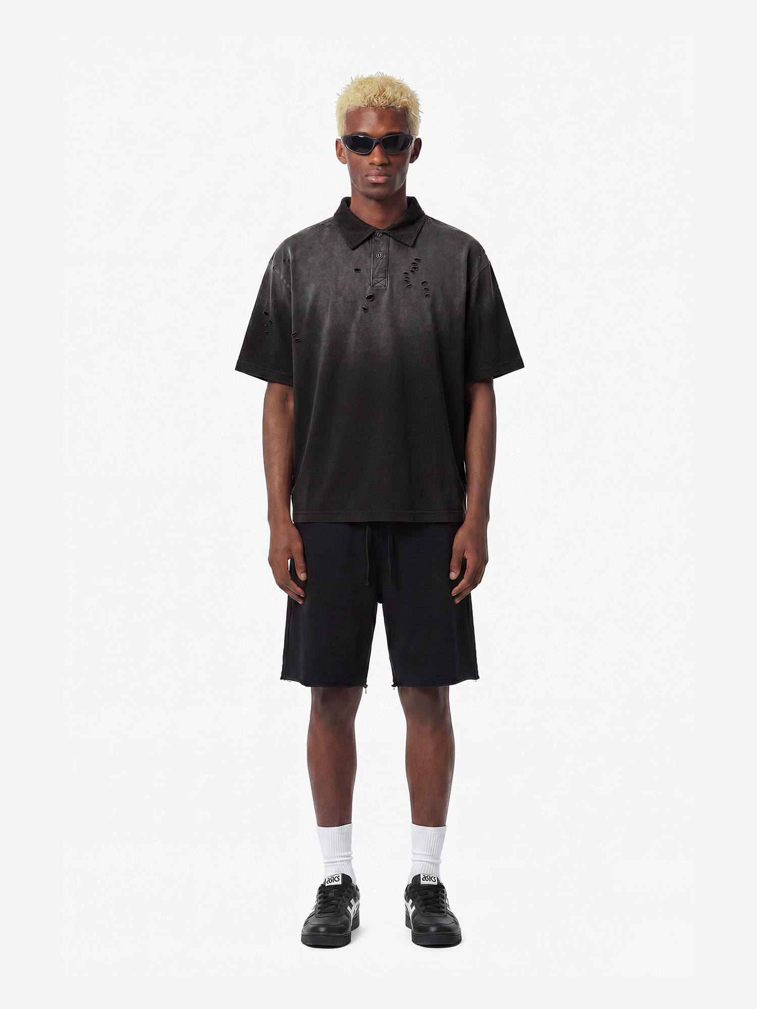 DISTRESSED POLO SHIRT