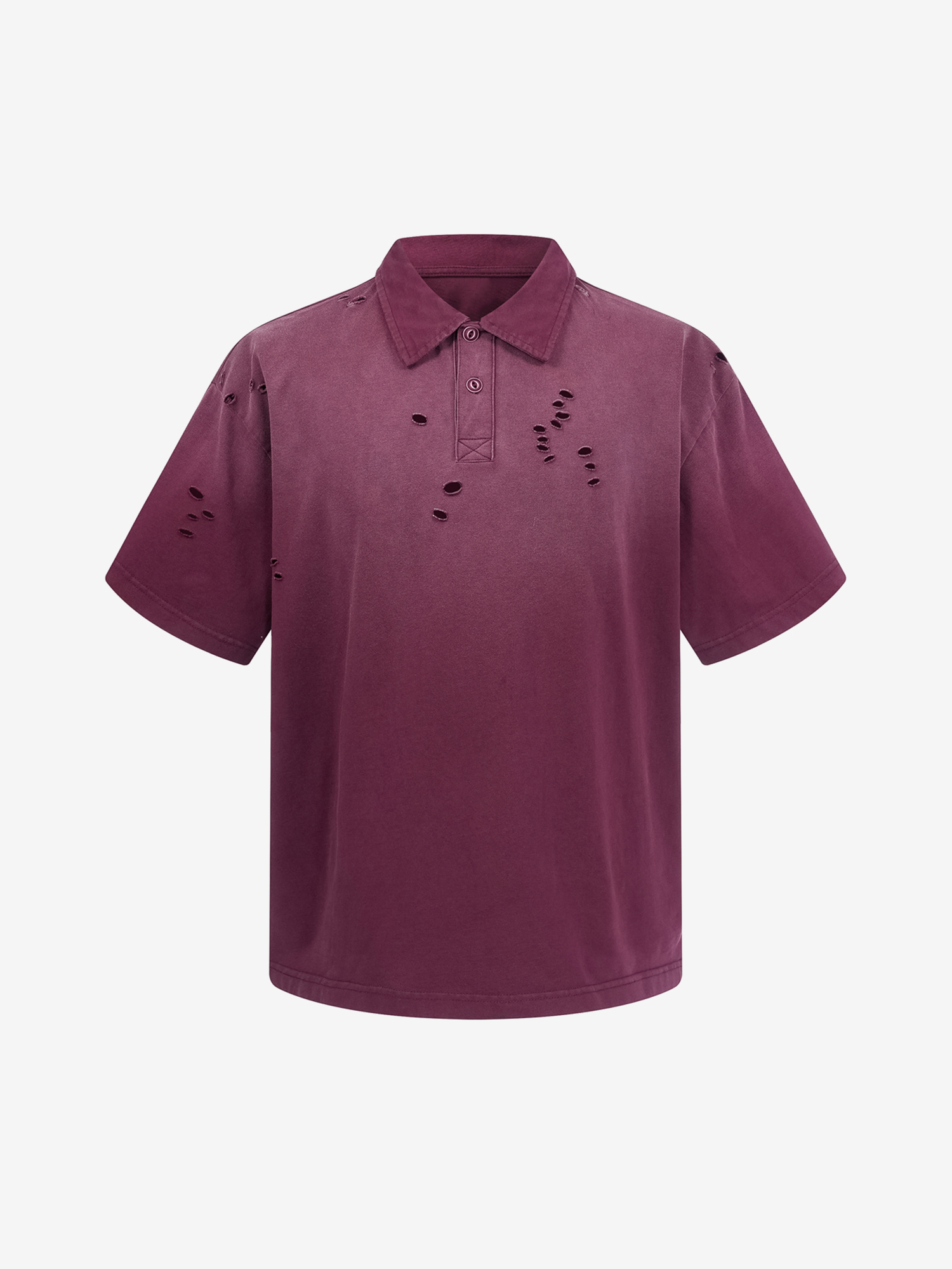 DISTRESSED POLO SHIRT