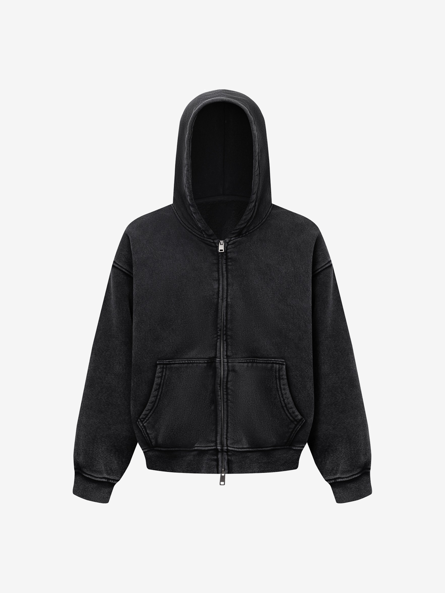 FADED HEAVY ZIP-UP HOODIE