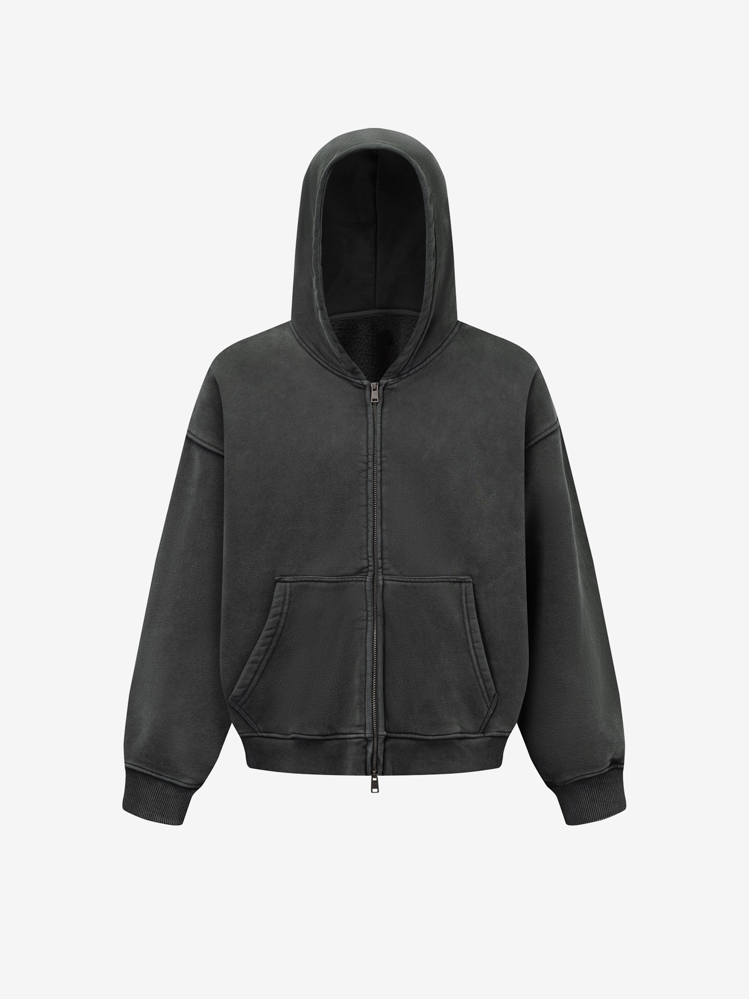 FADED HEAVY ZIP-UP HOODIE