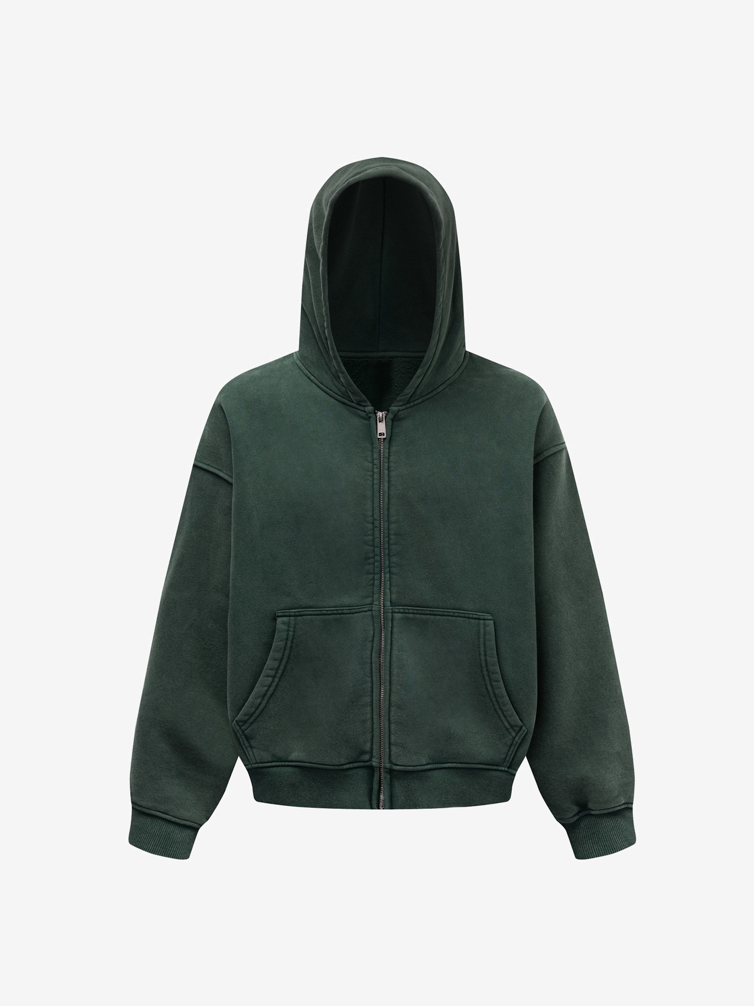 FADED HEAVY ZIP-UP HOODIE