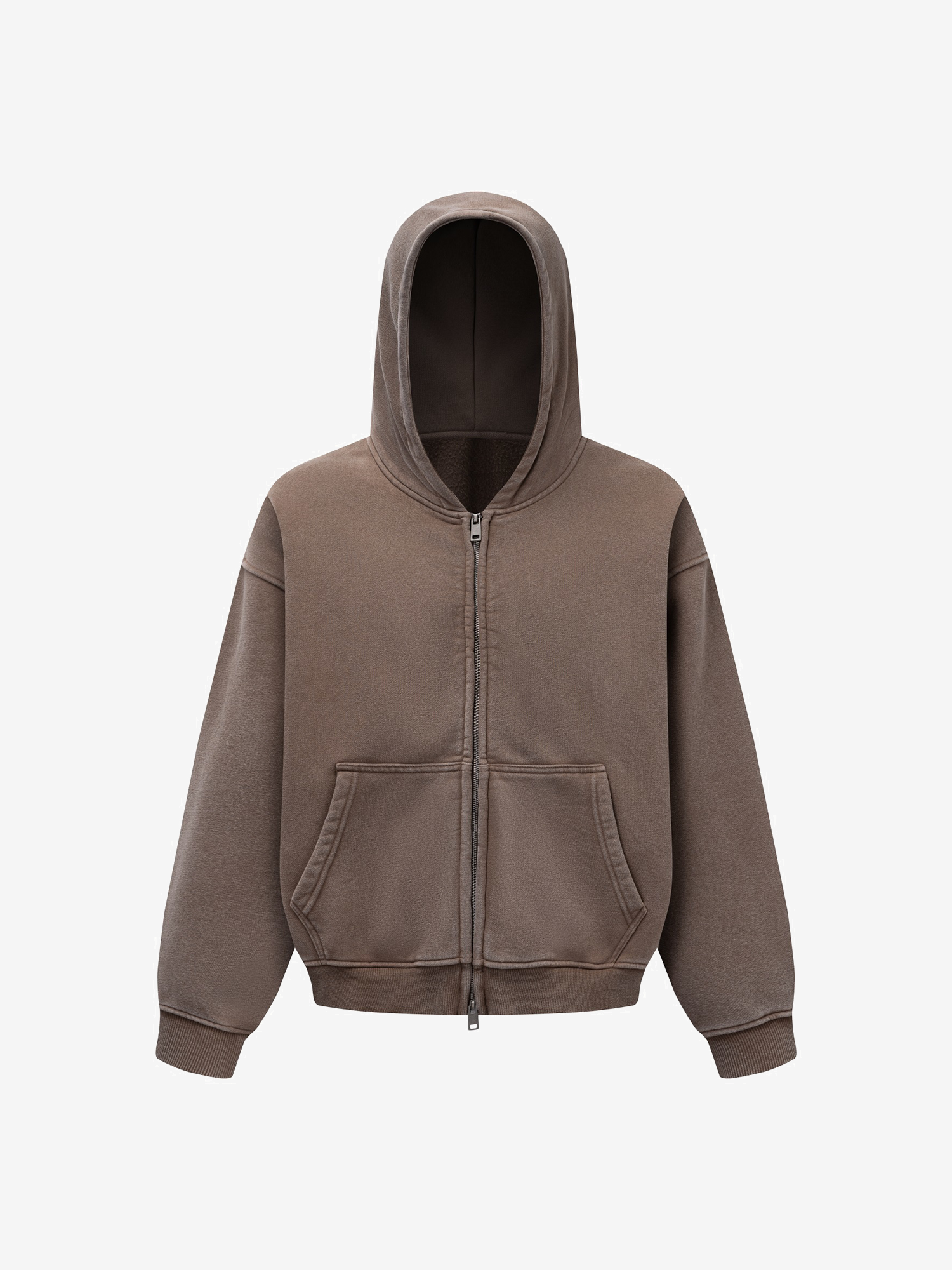 FADED HEAVY ZIP-UP HOODIE