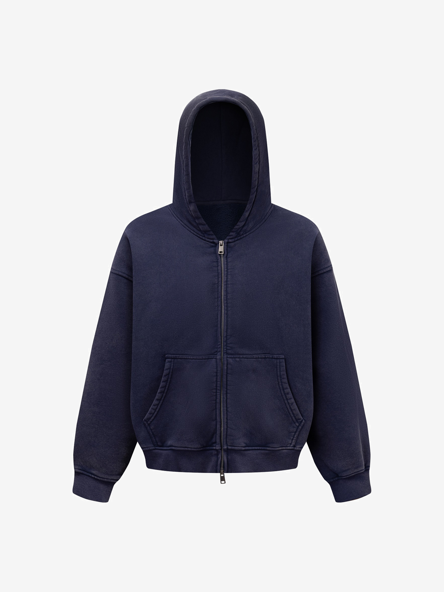 FADED HEAVY ZIP-UP HOODIE