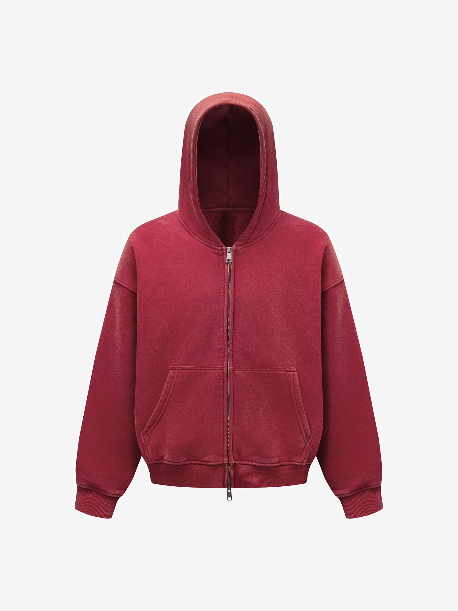 FADED HEAVY ZIP-UP HOODIE